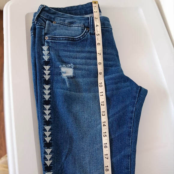 Dear John jeans Joyrich Comfort skinny Mid Rise embroidery,sz 29,stretch. - Picture 15 of 16